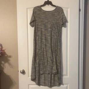 5 for $25!! LuLaRoe Heather Gray High-Low Dress